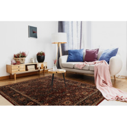 Dywan wełniany KASHQAI 4348 300 ramka, orientalny bordo 80x160cm Dywan wełniany KASHQAI 4348 300 ramka, orientalny bordo 80x160cm