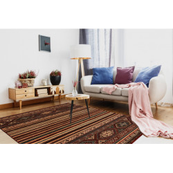 Dywan wełniany KASHQAI 4356 300 etniczny bordo 67x130cm Dywan wełniany KASHQAI 4356 300 etniczny bordo 67x130cm