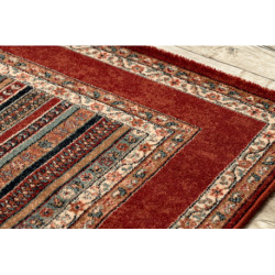 Dywan wełniany KASHQAI 4357 300 ramka, orientalny zielony / bordo 80x160cm Dywan wełniany KASHQAI 4357 300 ramka, orientalny zielony / bordo 80x160cm