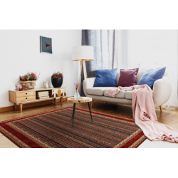 Dywan wełniany KASHQAI 4357 300 ramka, orientalny zielony / bordo 67x130cm Dywan wełniany KASHQAI 4357 300 ramka, orientalny zielony / bordo 67x130cm