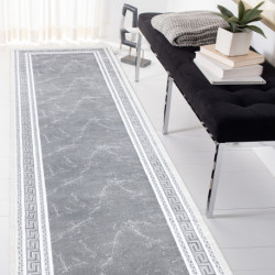 Dywan, Chodnik GLOSS nowoczesny 2813 27 stylowy, ramka, grecki szary 60x300cm