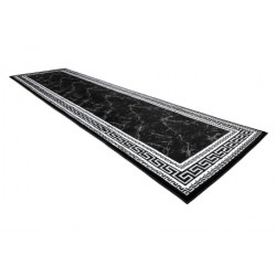 Dywan, Chodnik GLOSS nowoczesny 2813 87 stylowy, ramka, grecki czarny / szary 60x300cm Dywan, Chodnik GLOSS nowoczesny 2813 87 stylowy, ramka, grecki czarny / szary 60x300cm