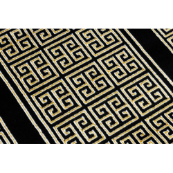 Dywan, Chodnik GLOSS nowoczesny 6776 86 stylowy, ramka, grecki czarny / złoty 60x200cm Dywan, Chodnik GLOSS nowoczesny 6776 86 stylowy, ramka, grecki czarny / złoty 60x200cm