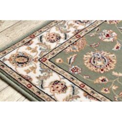 Dywan NAIN Ornament, ramka 7338/51088 zielony / beż 80x150cm