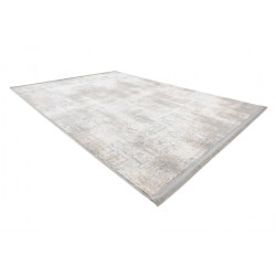 Dywan TULS nowoczesny, strukturalny, frędzle 51231 Vintage, przecierany kość słoniowa / szary 180x270cm