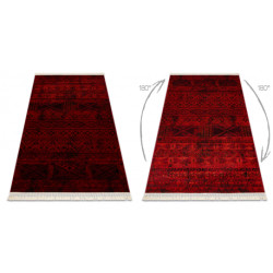 Dywan ORIENT 4722 bordo / czarny Orientalny, z frędzlami 200x290cm