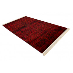 Dywan ORIENT 4722 bordo / czarny Orientalny, z frędzlami  200x290cm