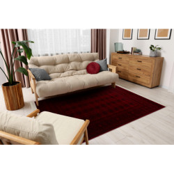 Dywan ORIENT 6889 bordo / czarny Ramka, orientalny, z frędzlami  250x350cm