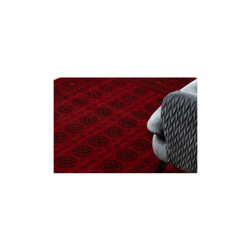 Dywan ORIENT 6889 bordo / czarny Ramka, orientalny, z frędzlami  250x350cm