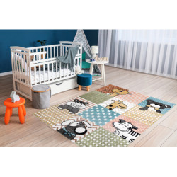 Dywan FUN Pets dla dzieci, zwierzęta multi kolorowy 160x220cm