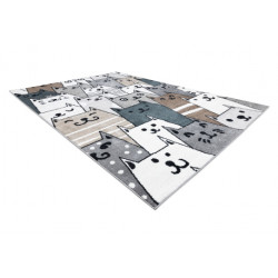 Dywan FUN Gatti dla dzieci, koty, kotki multi kolorowy 120x170cm