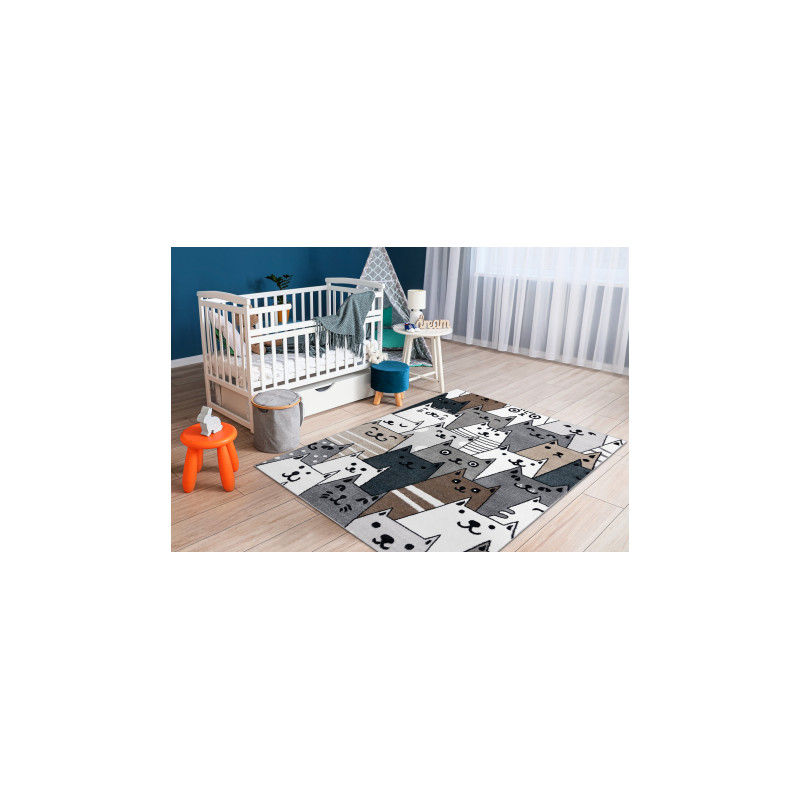 Dywan FUN Gatti dla dzieci, koty, kotki multi kolorowy 140x190cm Dywan FUN Gatti dla dzieci, koty, kotki multi kolorowy 140x190cm