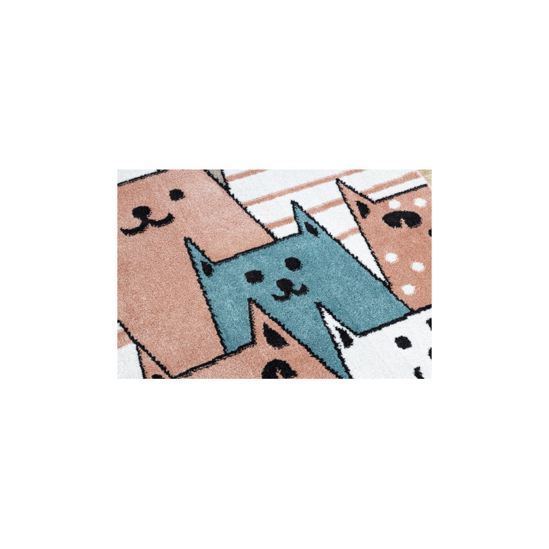 Dywan FUN Gatti dla dzieci, koty, kotki różowy 200x290cm