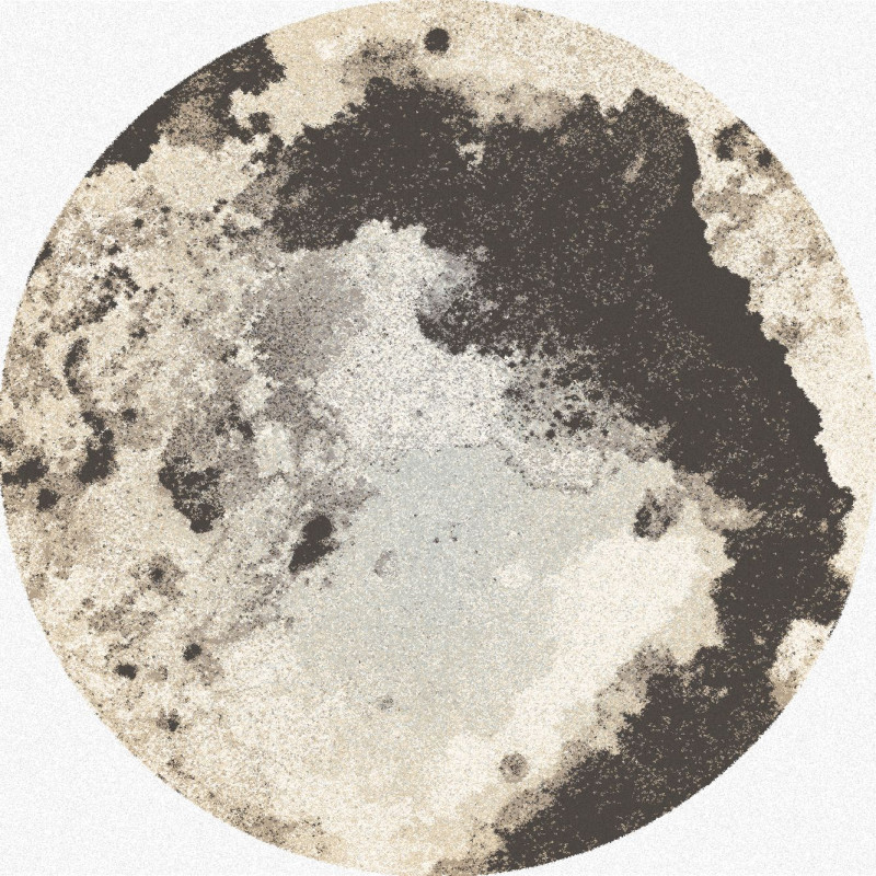 Dywan Agnella Naturals-B Moon Grafit Koło