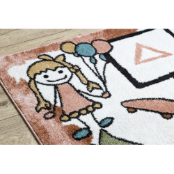 Dywan FUN Hop dla dzieci, Klasy, zwierzęta różowy 80x150cm Dywan FUN Hop dla dzieci, Klasy, zwierzęta różowy 80x150cm