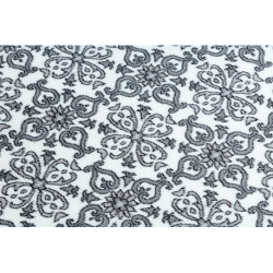Dywan ARGENT - W4949 Kwiaty biały / szary 160x220cm