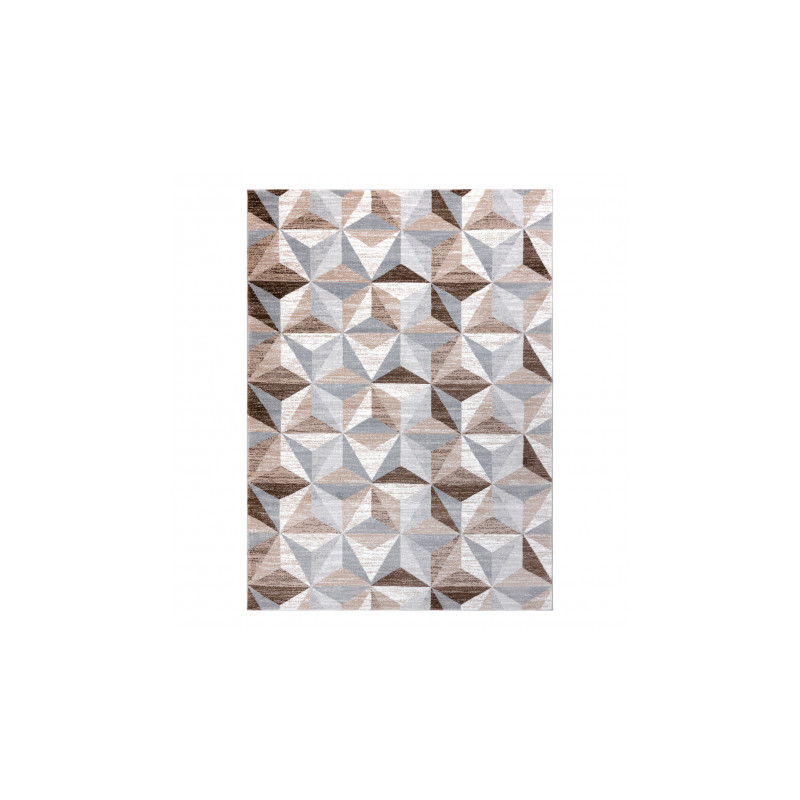 Dywan ARGENT - W6096 Trójkąty beżowy / szary 133x190cm