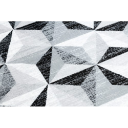 Dywan ARGENT - W6096 Trójkąty szary / czarny 240x330cm
