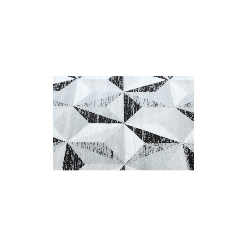 Dywan ARGENT - W6096 Trójkąty szary / czarny 240x330cm