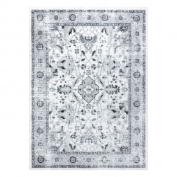 Dywan ARGENT - W7040 Ramka, vintage szary / czarny 160x220cm