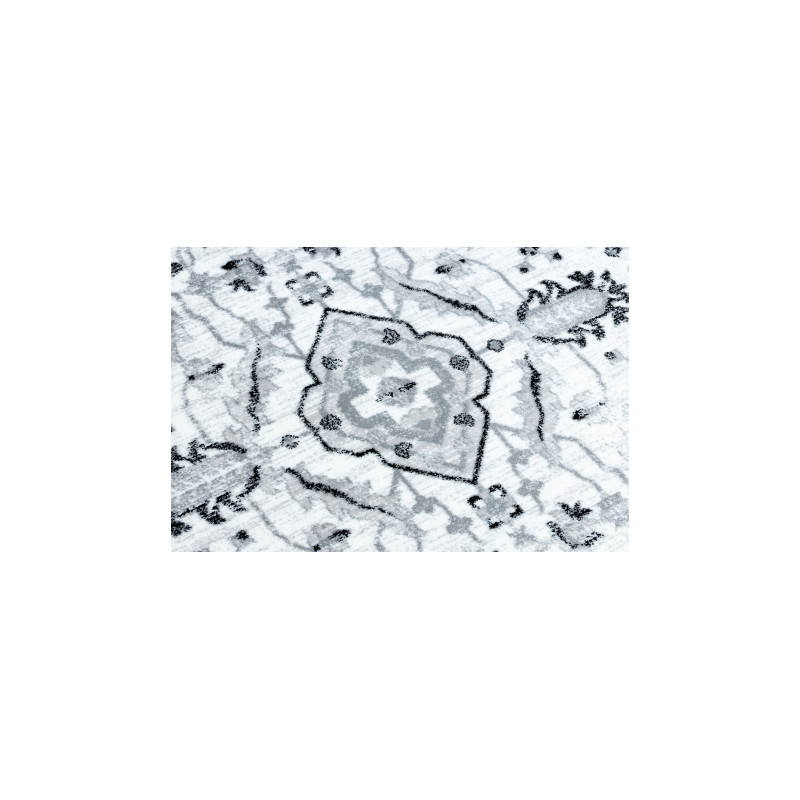 Dywan ARGENT - W7040 Ramka, vintage szary / czarny 160x220cm