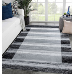 Dywan ARGENT - W9557 Ramka, vintage, linie szary 160x220cm
