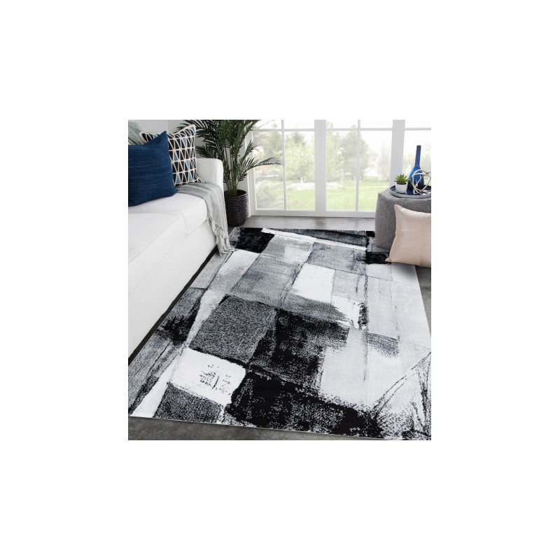Dywan ARGENT - W9576 Abstrakcja szary 160x220cm