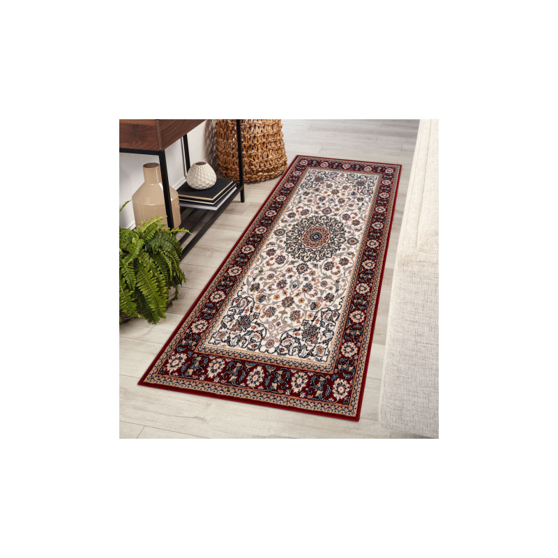 Dywan NAIN Ornament, ramka 6635/51036 beż / bordo 120x170cm