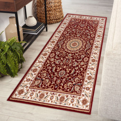 Dywan NAIN Rozeta, ramka 7176/51066 bordo 80x150cm