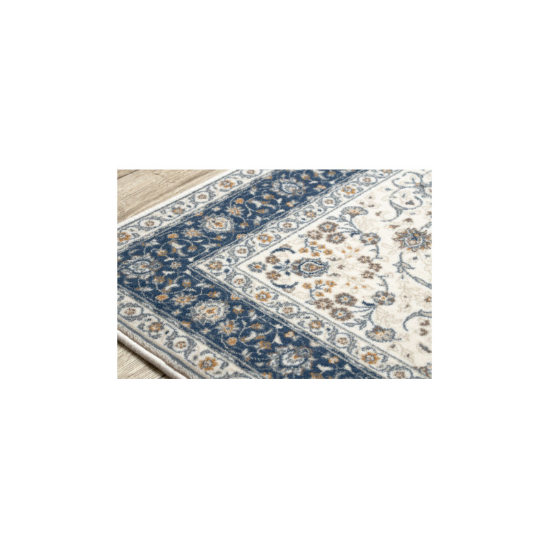 Dywan NAIN Ramka ornament 7179/51913 beż / granat 80x150cm