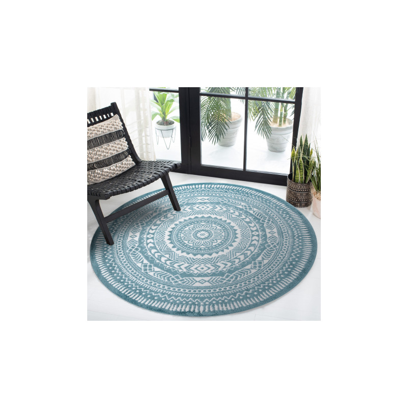 Dywan FUN Napkin serweta koło - niebieski koło 200cm