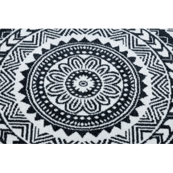 Dywan FUN Napkin serweta koło - czarny koło 120cm