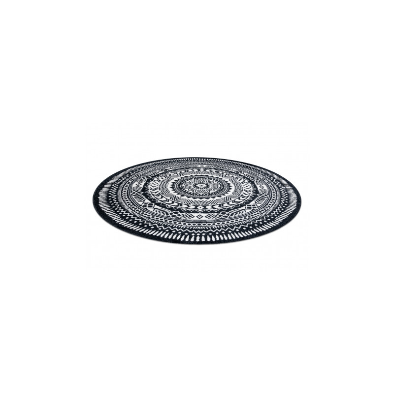 Dywan FUN Napkin serweta koło - czarny koło 200cm