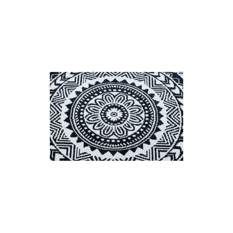 Dywan FUN Napkin serweta koło - czarny koło 200cm