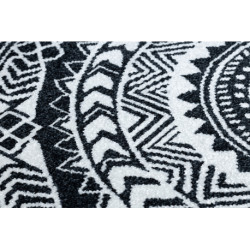 Dywan FUN Napkin serweta koło - czarny koło 200cm
