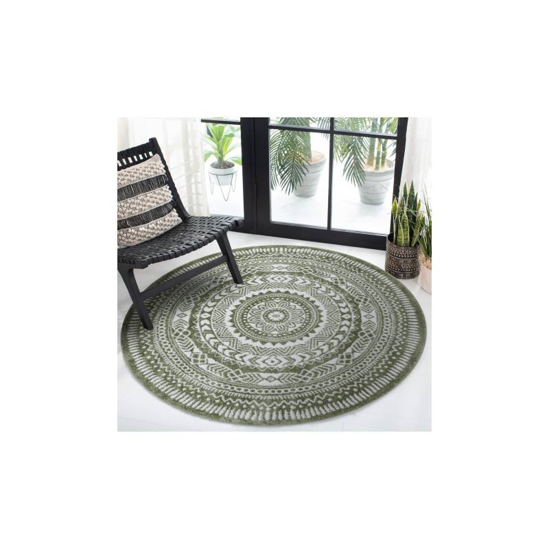 Dywan FUN Napkin serweta koło - zielony koło 200cm