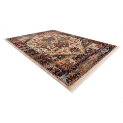 Dywan KESHAN Frędzle, Ornament orientalny 2886/53555 beż / bordo 120x145cm