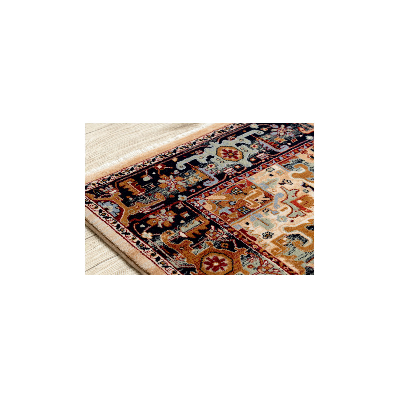 Dywan KESHAN Frędzle, Ornament orientalny 2886/53555 beż / bordo 80x145cm