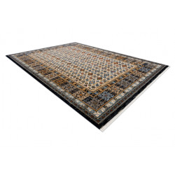 Dywan KESHAN Frędzle, Ramka orientalny 6428/53551 beż / granat 250x340cm