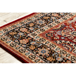 Dywan KESHAN Frędzle, Ornament, ramka orientalny 7573/53577 bordo / granat 160x230cm Dywan KESHAN Frędzle, Ornament, ramka orientalny 7573/53577 bordo / granat 160x230cm