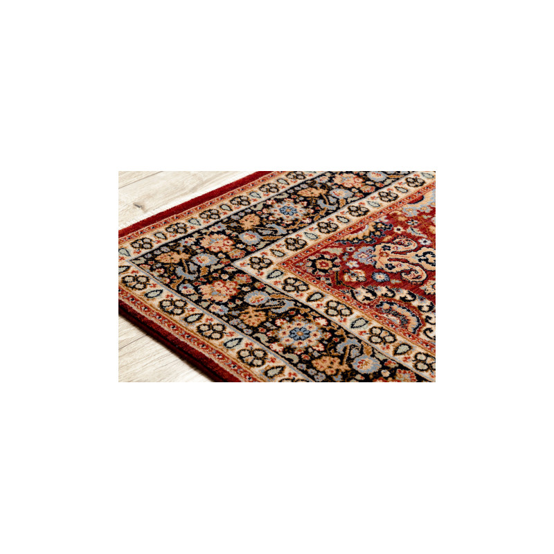 Dywan KESHAN Frędzle, Ornament, ramka orientalny 7573/53577 bordo / granat 160x230cm Dywan KESHAN Frędzle, Ornament, ramka orientalny 7573/53577 bordo / granat 160x230cm
