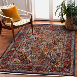 Dywan KESHAN Frędzle, Ornament, ramka orientalny 7576/53511 terakota 120x145cm Dywan KESHAN Frędzle, Ornament, ramka orientalny 7576/53511 terakota 120x145cm