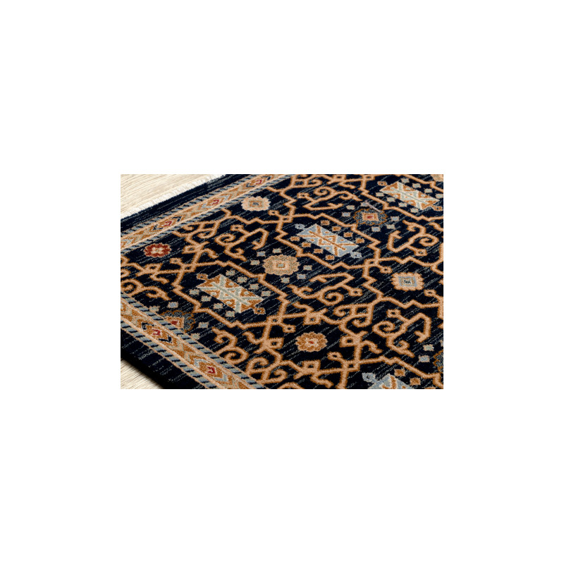 Dywan KESHAN Frędzle, orientalny klasyczny 7680/53511 beż / granat 200x290cm