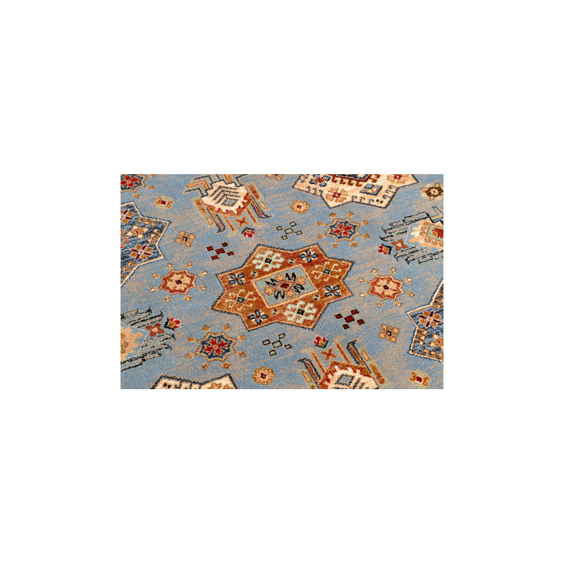 Dywan KESHAN Frędzle, Ramka orientalny 7683/53544 beż / niebieski 80x145cm