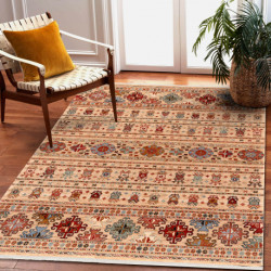 Dywan KESHAN Frędzle, orientalny 7684/53555 beż / terakota 300x380cm