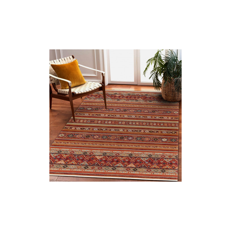 Dywan KESHAN Frędzle, orientalny 7685/53578 terakota 80x145cm