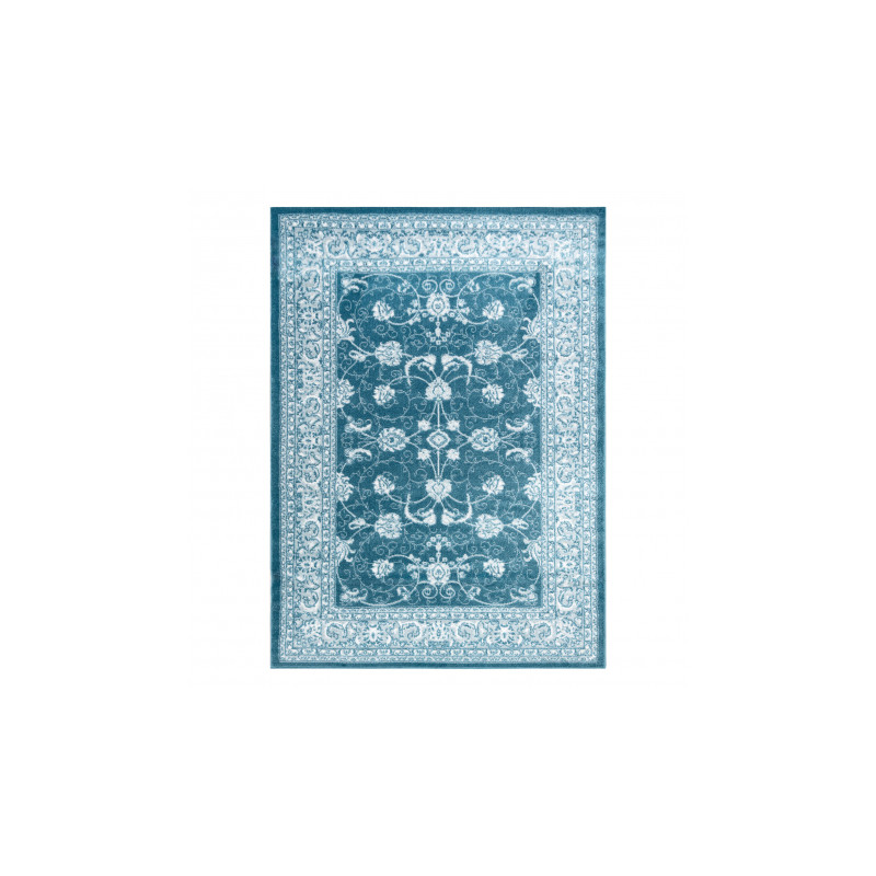 Dywan MEFE nowoczesny 2312 Ornament - Strukturalny, dwa poziomy runa krem / niebieski 120x170cm Dywan MEFE nowoczesny 2312 Ornament - Strukturalny, dwa poziomy runa krem / niebieski 120x170cm