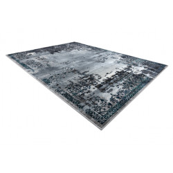 Dywan DE LUXE nowoczesny 2078 Ornament vintage przecierany - Strukturalny szary 160x220cm