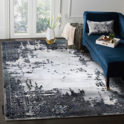 Dywan DE LUXE nowoczesny 2078 Ornament vintage przecierany - Strukturalny szary 160x220cm