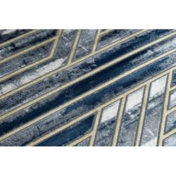 Dywan DE LUXE nowoczesny 460 Linie - Strukturalny granatowy / złoty 160x220cm Dywan DE LUXE nowoczesny 460 Linie - Strukturalny granatowy / złoty 160x220cm